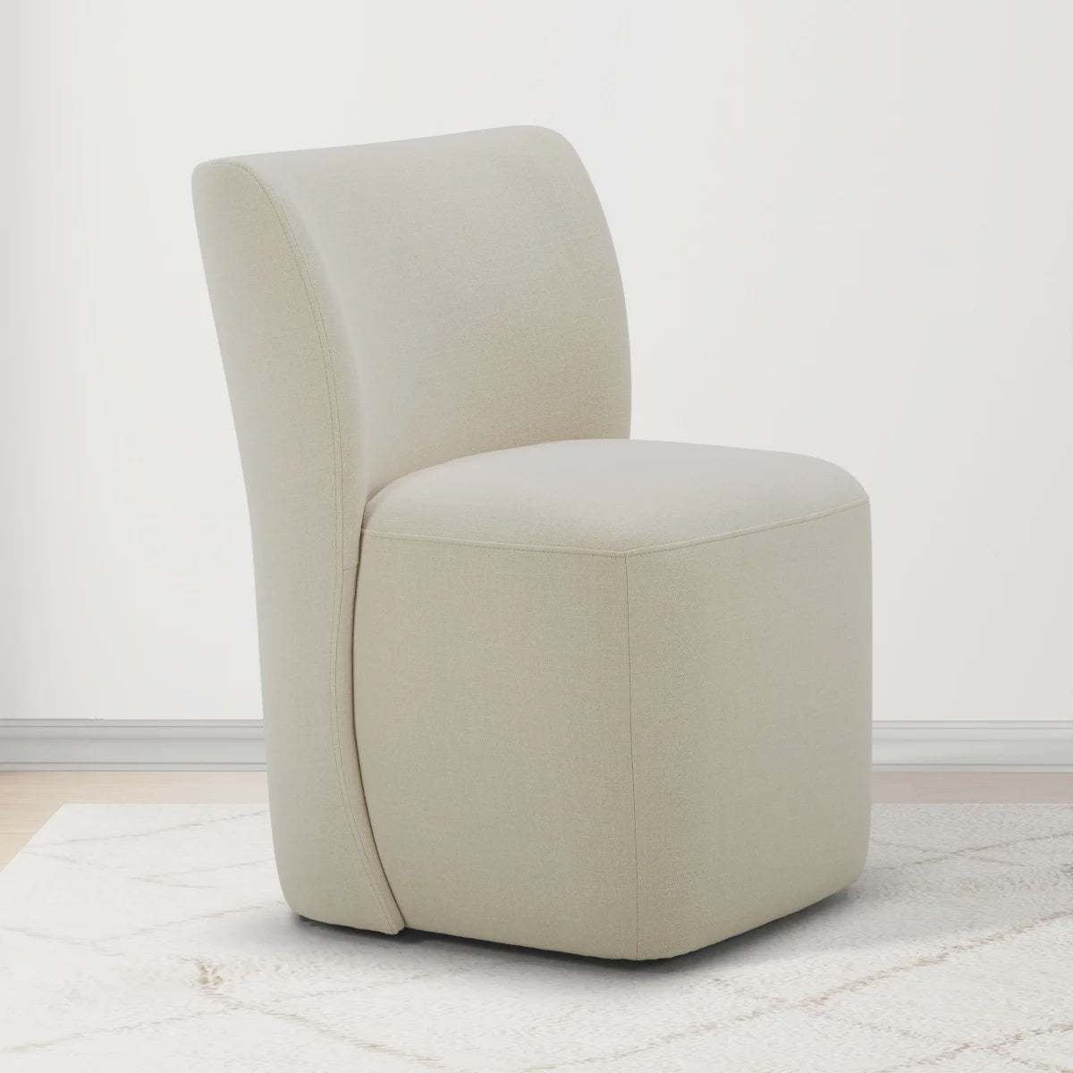 Aiden Ivy Blair Fabric Dining Chair with Casters – Urban Wholesale