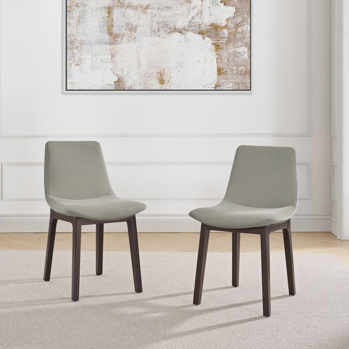 Aiden Ivy Fabric Dining Chair, 2-pack, Beige – Urban Wholesale