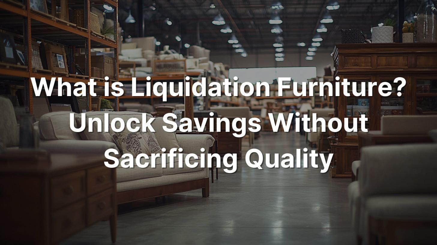 What is Liquidation Furniture? Unlock Savings Without Sacrificing Quality