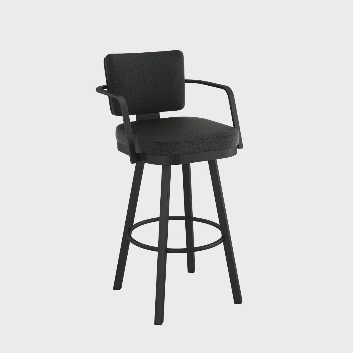 Amisco Thea Black Base Bar or Counter Stool