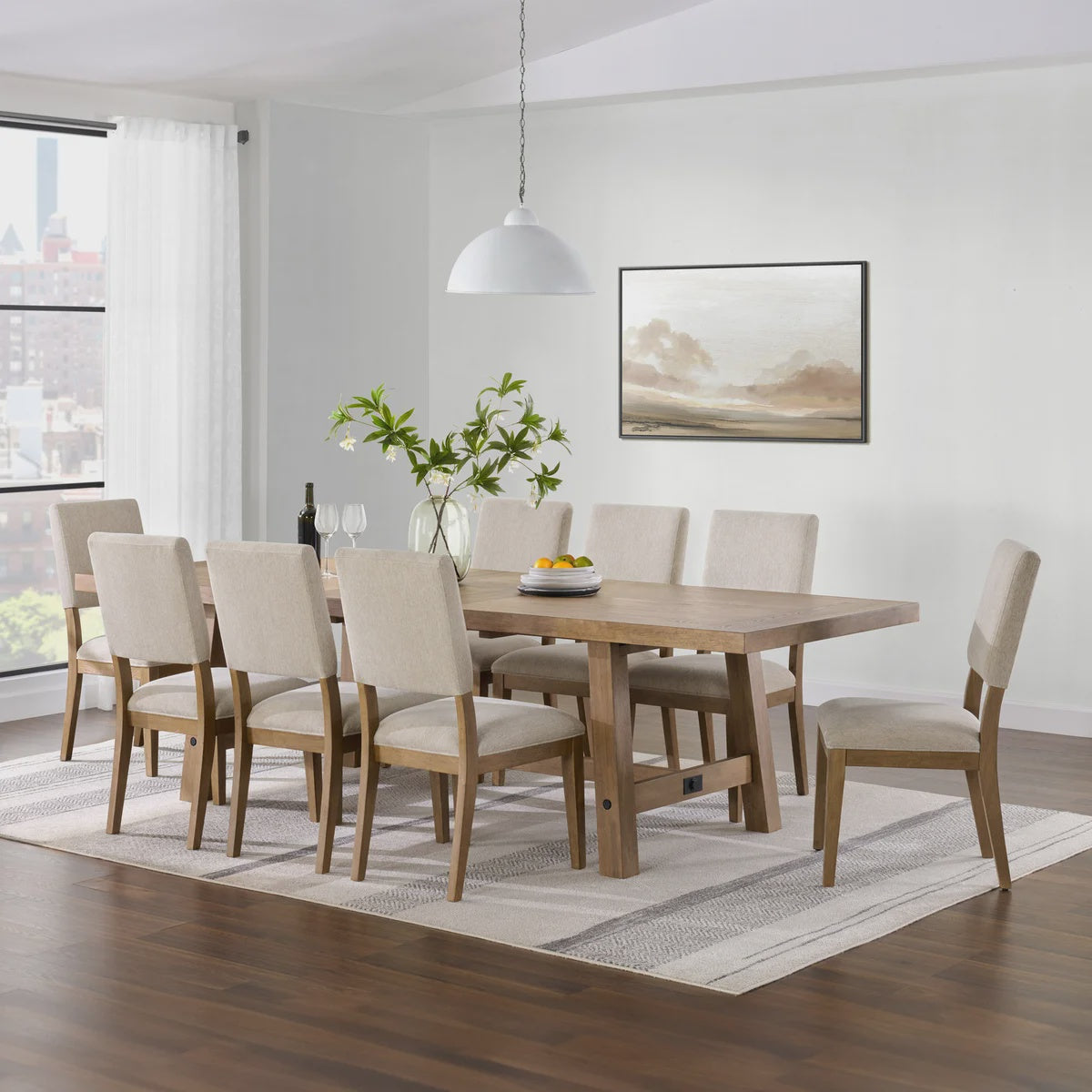 Pike & Main Graham 9-piece Dining Room Set *Light Damage
