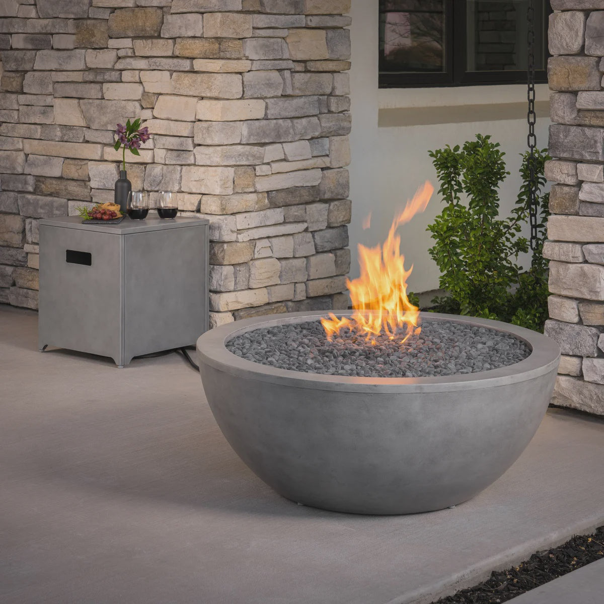 Corning Aluminum Fire Bowl with Tank Cover