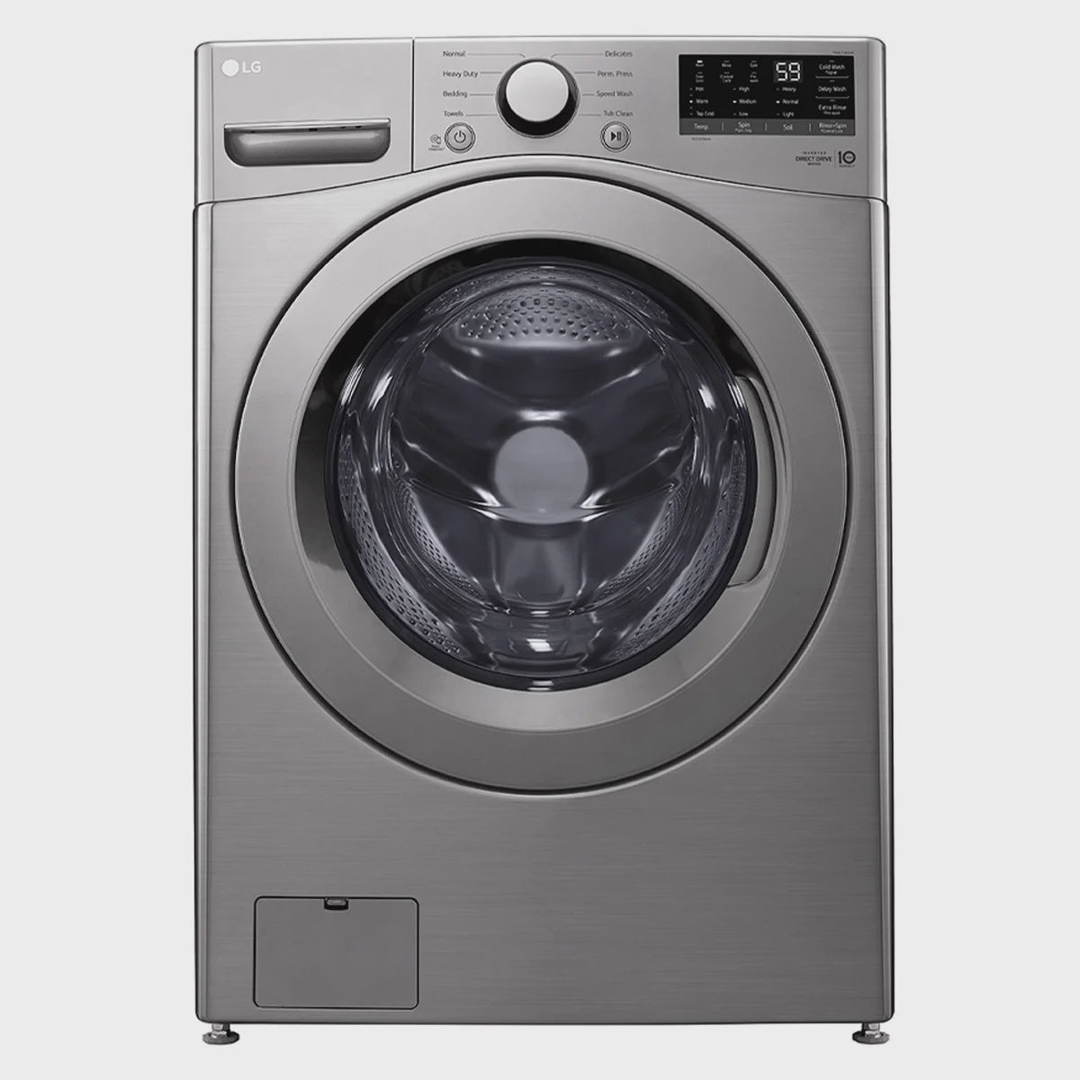 LG 5.2 cu. ft. Graphite Steel Ultra Large Capacity Front Load Washer with 6Motion Technology