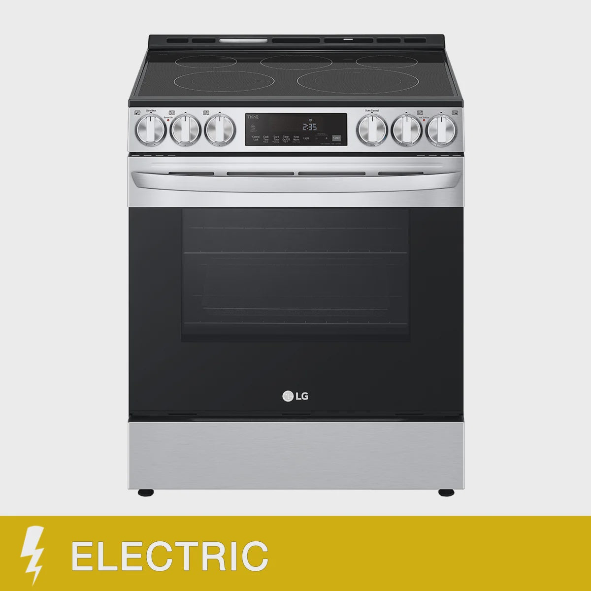 LG 6.3 cu. ft. Smudge Resistant Stainless Steel Smart Wi-Fi Enabled Fan Convection Electric Slide-in Range with Air Fry and EasyClean
