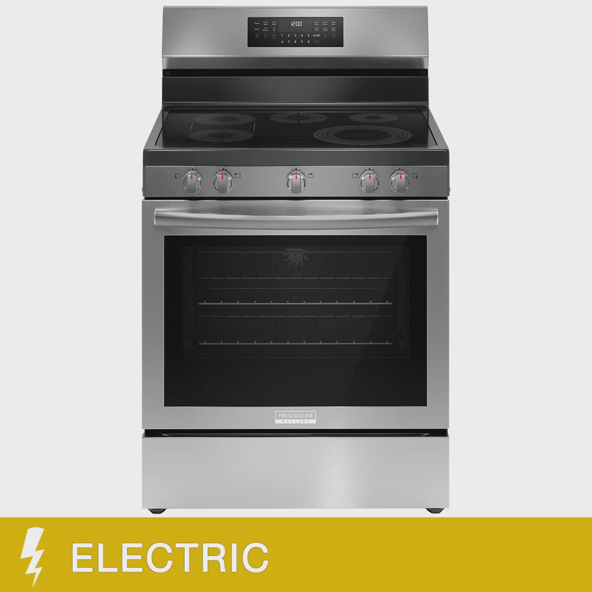 Frigidaire Gallery 30 in 5.3 cu ft. Stainless Steel Electric 5-Burner Range with Total Convection