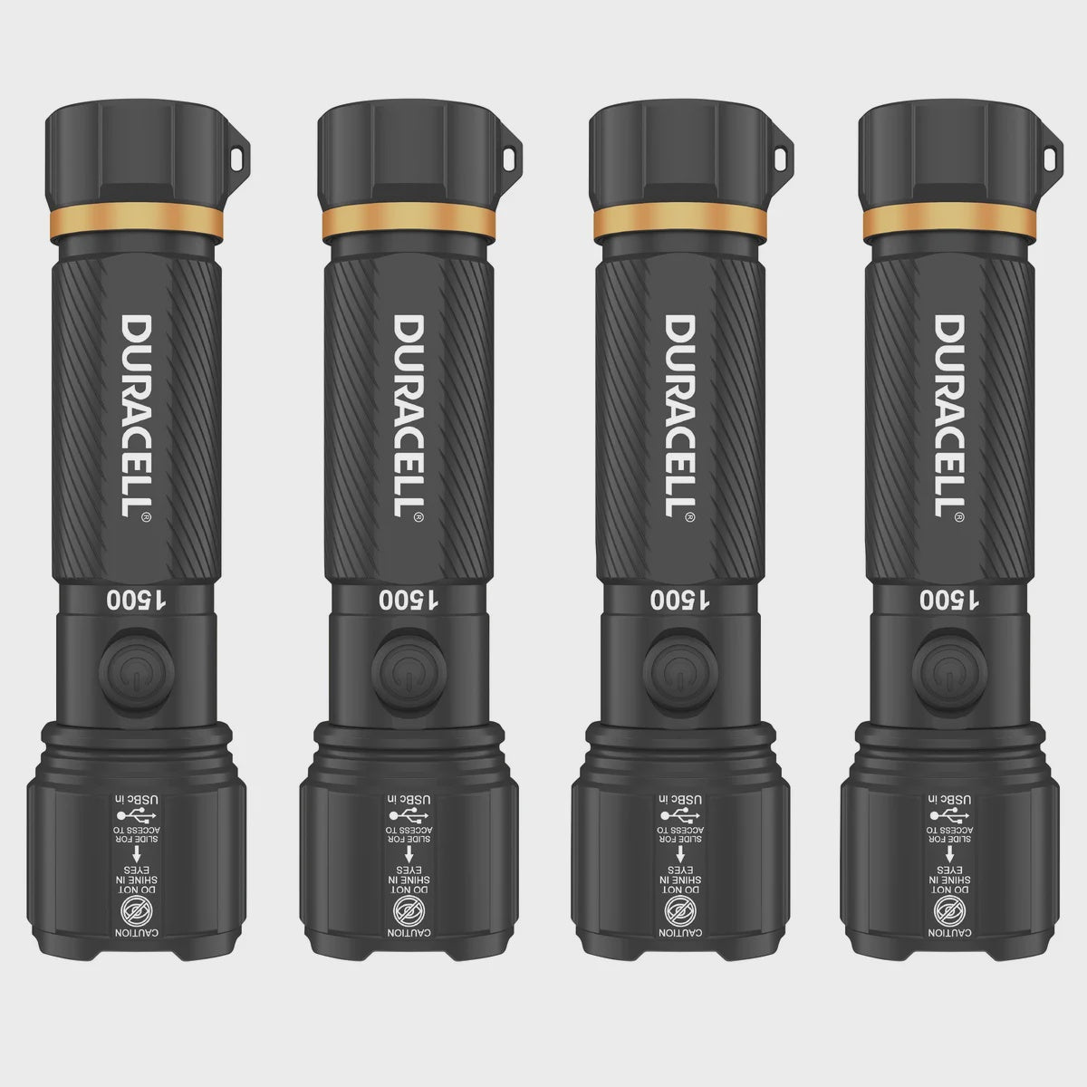 Duracell 1500 Lumen Flashlight 4-pack