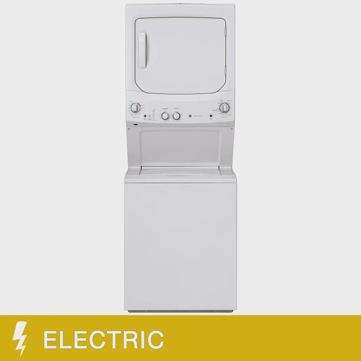 GE 27 in. Electric White 4.4 cu. ft. Washer, 5.9 cu. ft. Dryer Laundry Centre