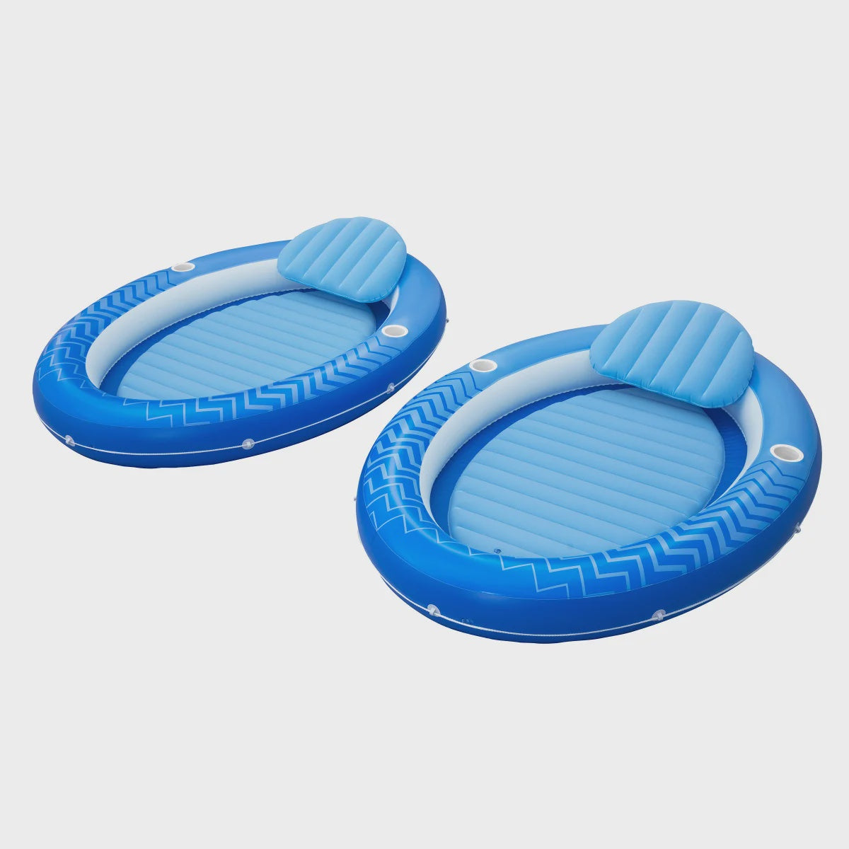 H20GO! Comfort Plush Cover Lounge Float, 2 pack