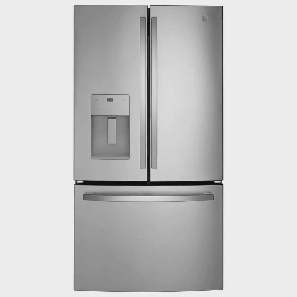 GE 36 in. 21.9 cu. ft. Stainless Steel Counter-Depth French Door Refrigerator with External Ice and Water Dispenser