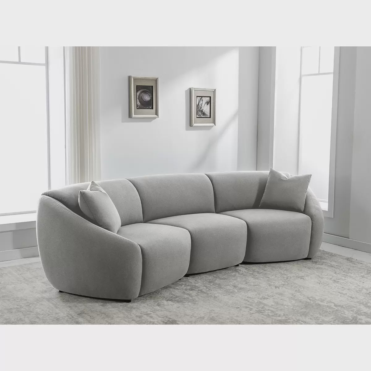 Muji Fabric Sofa, Light Grey