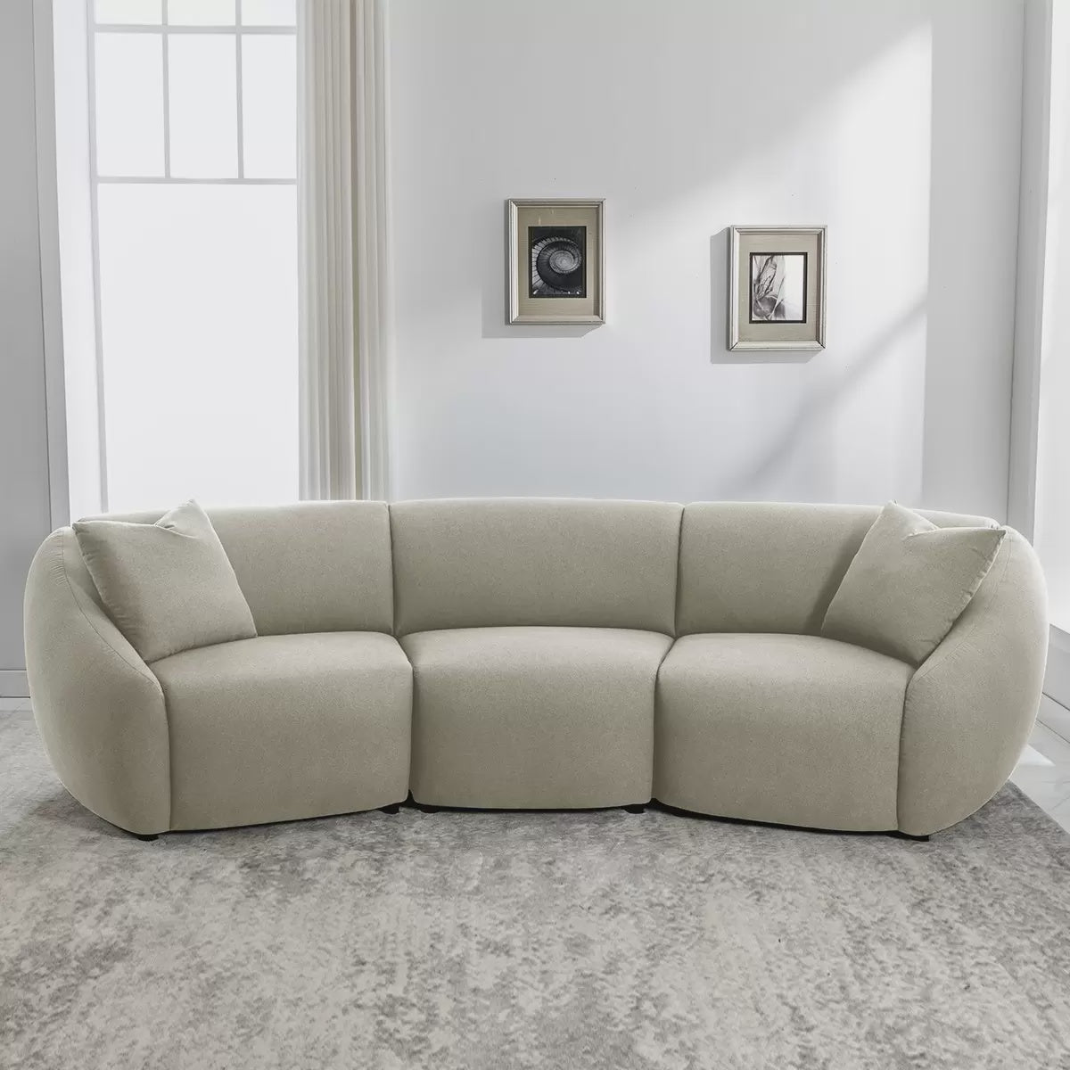 Muji Fabric Sofa, Cream