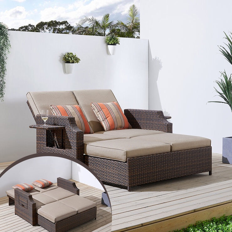 OVE Sunnybrook 2 Seat Outdoor Patio Day Bed