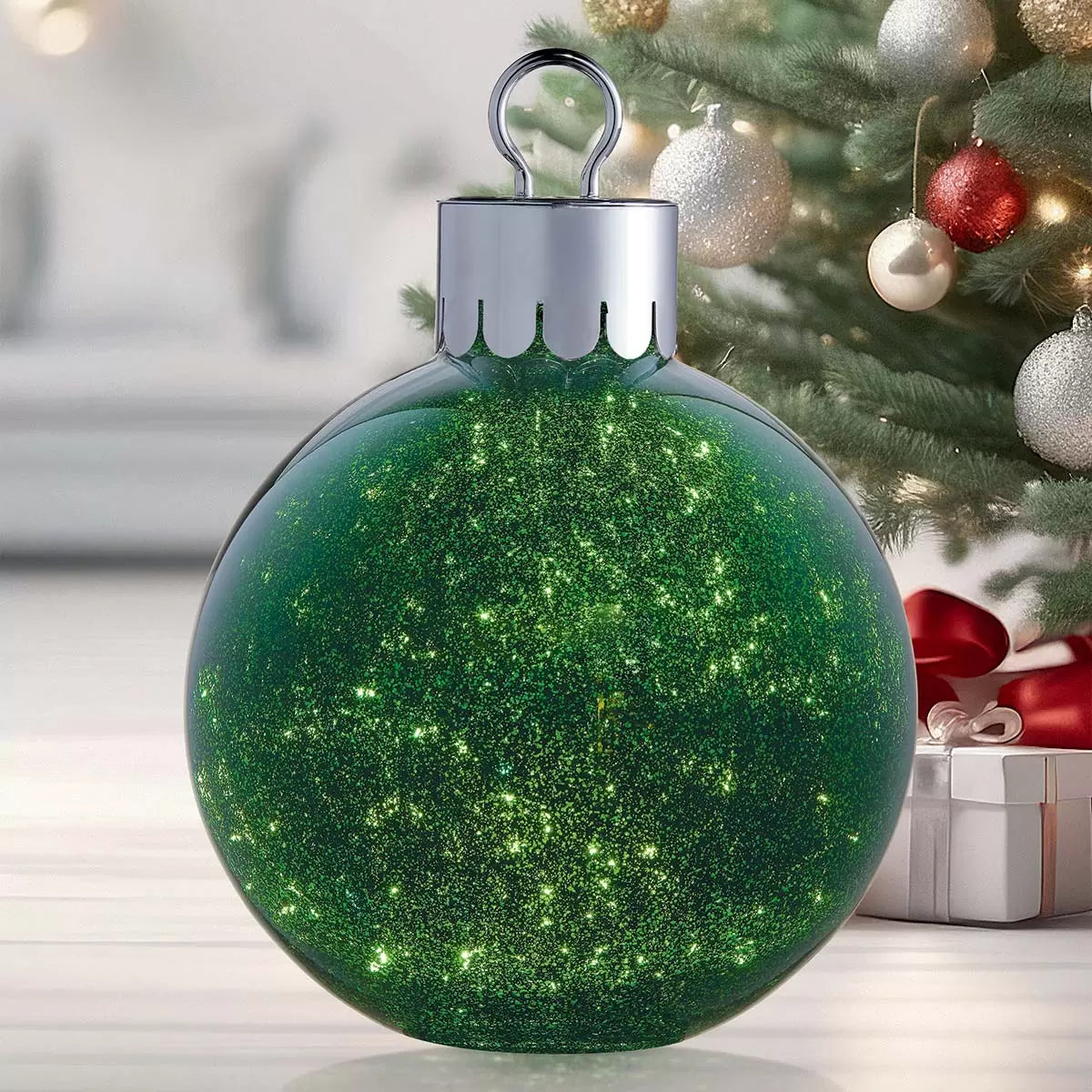 Glass Oversized Ornaments with LED