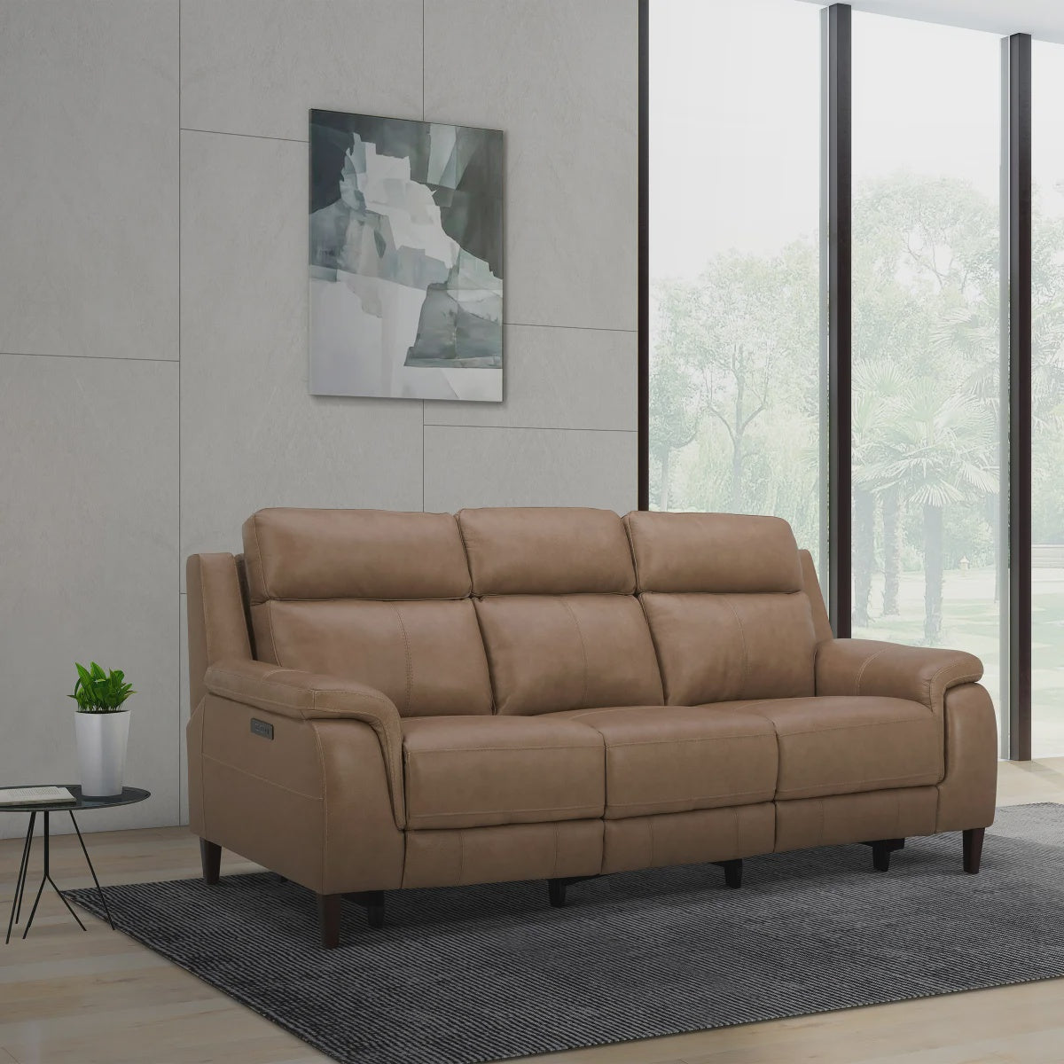 Gilman Creek Top Grain Leather Power Reclining Sofa, Brown