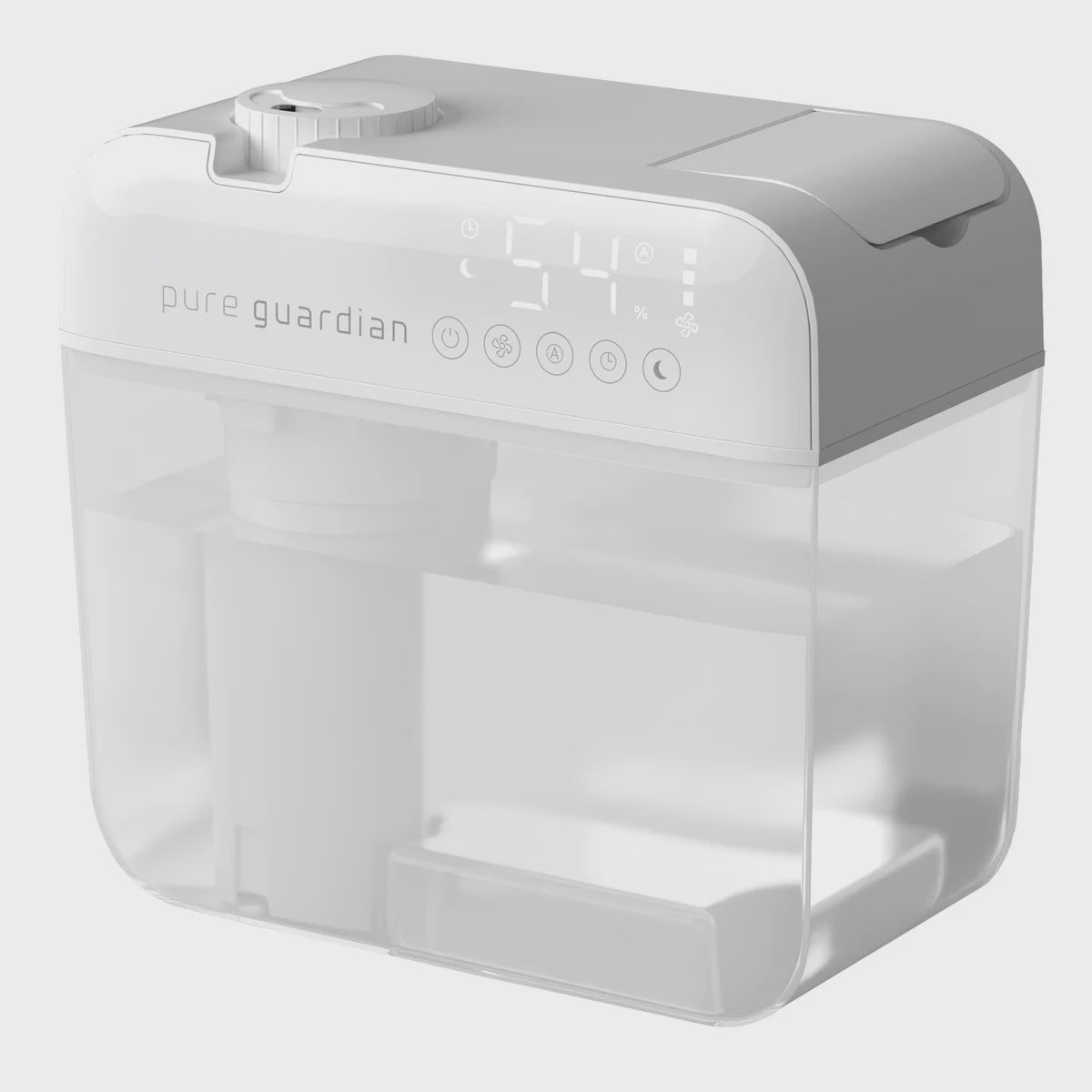 PureGuardian 1 Gallon 48-Hour Digital Ultrasonic Cool Mist Top Fill Humidifier with Humidistat