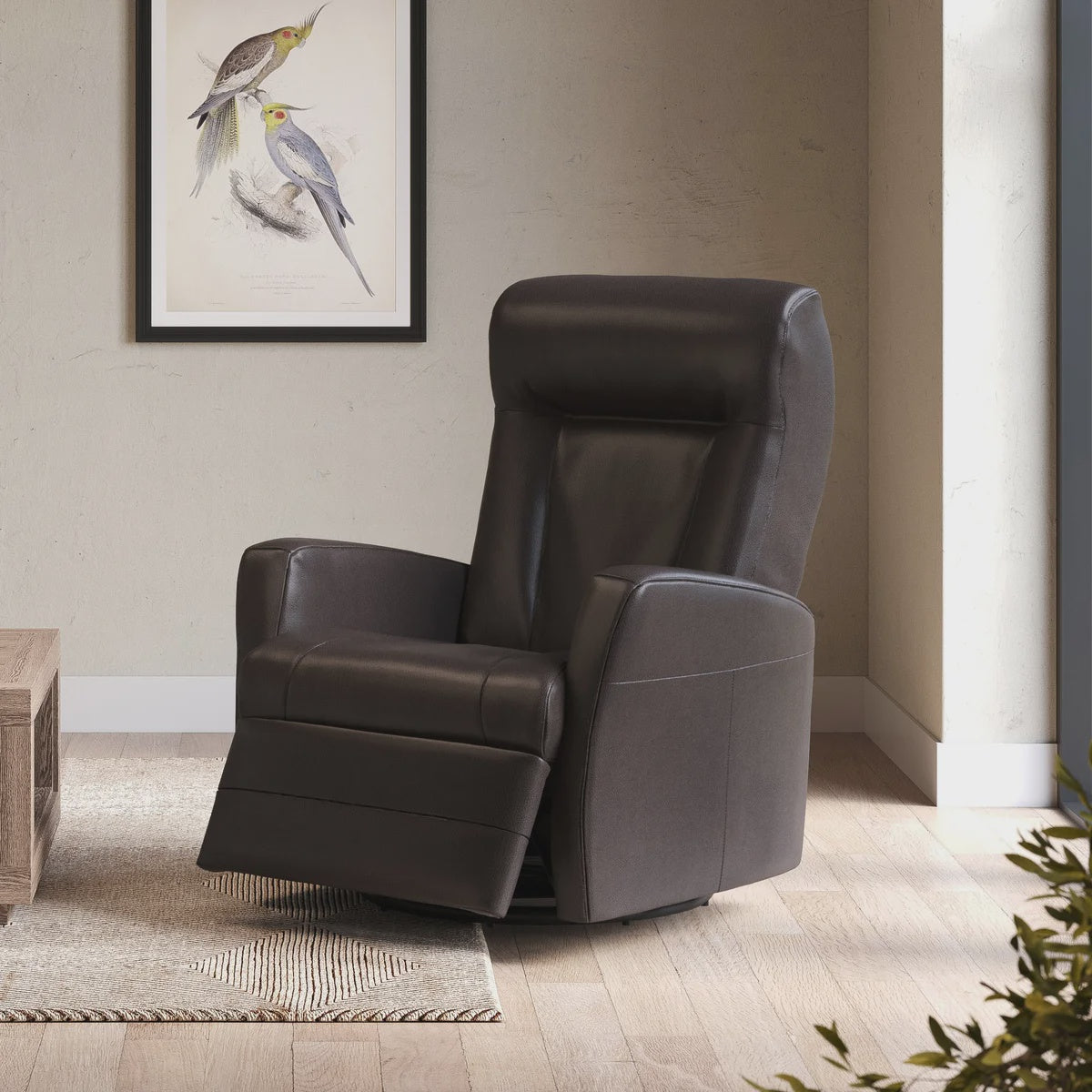 Palliser – Anais Top-grain Leather Swivel Glider Power Recliner