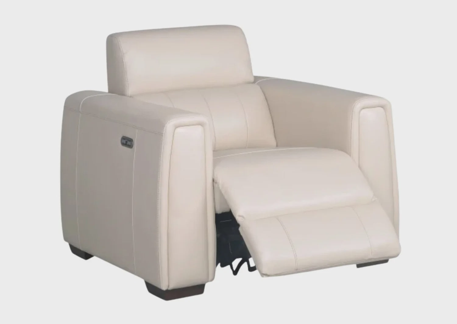Top Grain Leather Power Recliner with Power Adjustable Headreast