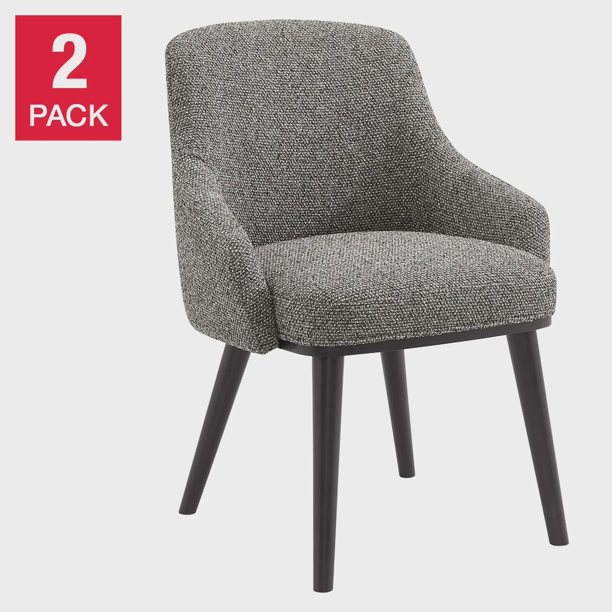 Aiden & Ivy Fabric Dining Chair, 2-pack Brown