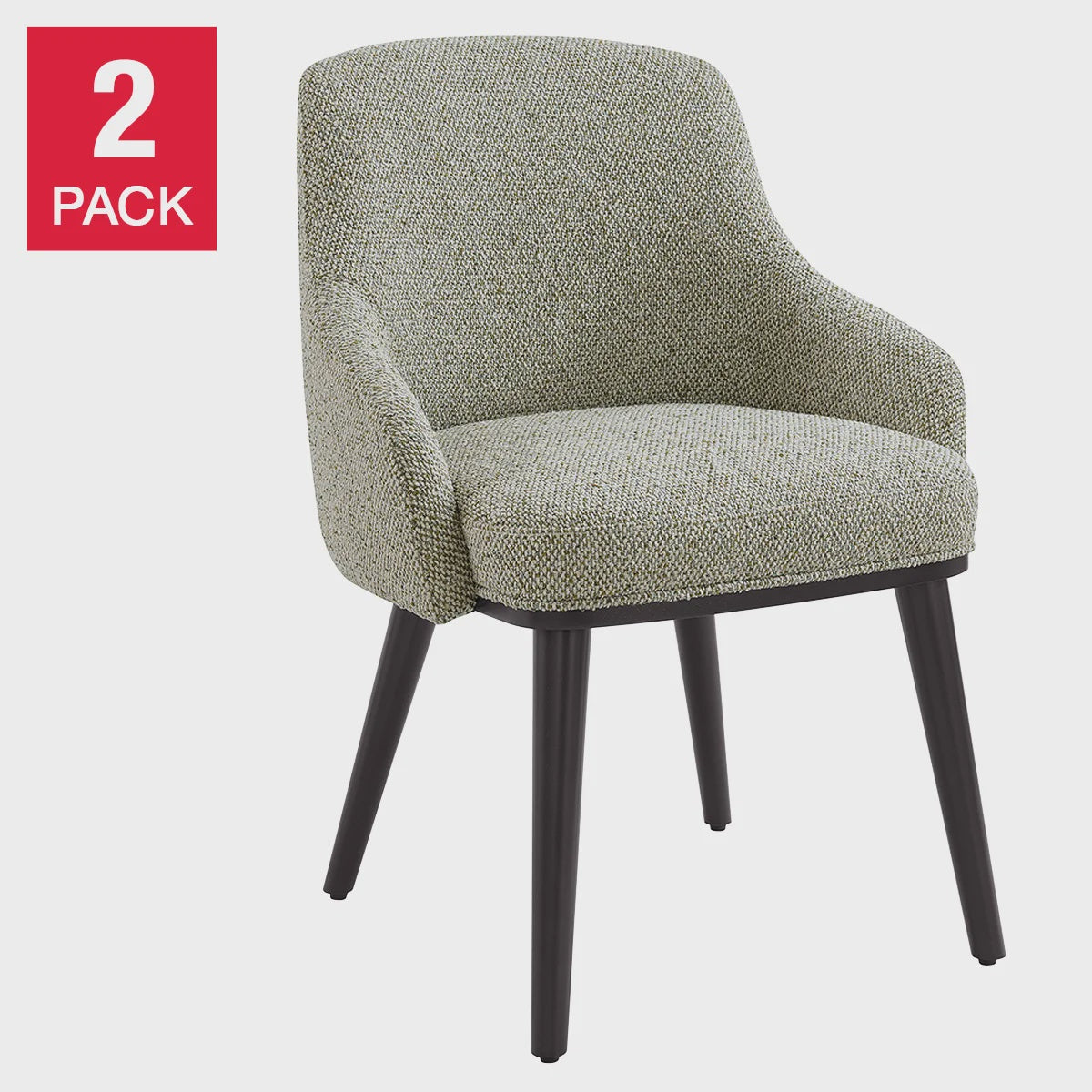 Aiden & Ivy Fabric Dining Chair, 2-pack, Grey