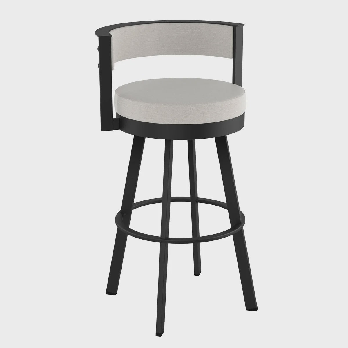 Amisco Browser Bar Stool, Grey