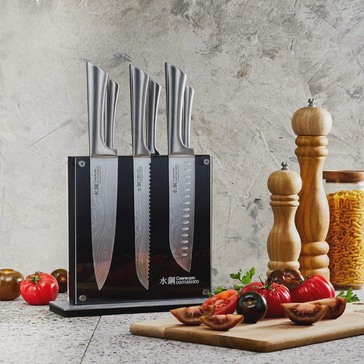 Cuisine Pro Damashiro Kin Knife Block Set, 7 piece