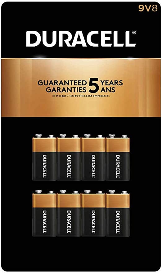Duracell 9V Batteries 8 Pack