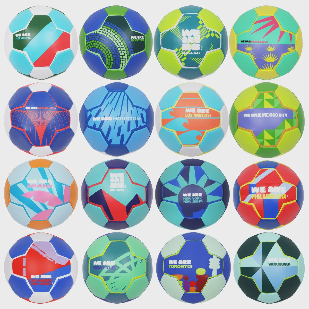 新品未開封　FIFA ワールドカップ 2026 ホストシティー16個ボールセット FIFA - Host Cities Soccer Ball Set, 16 pieces – Urban Wholesale