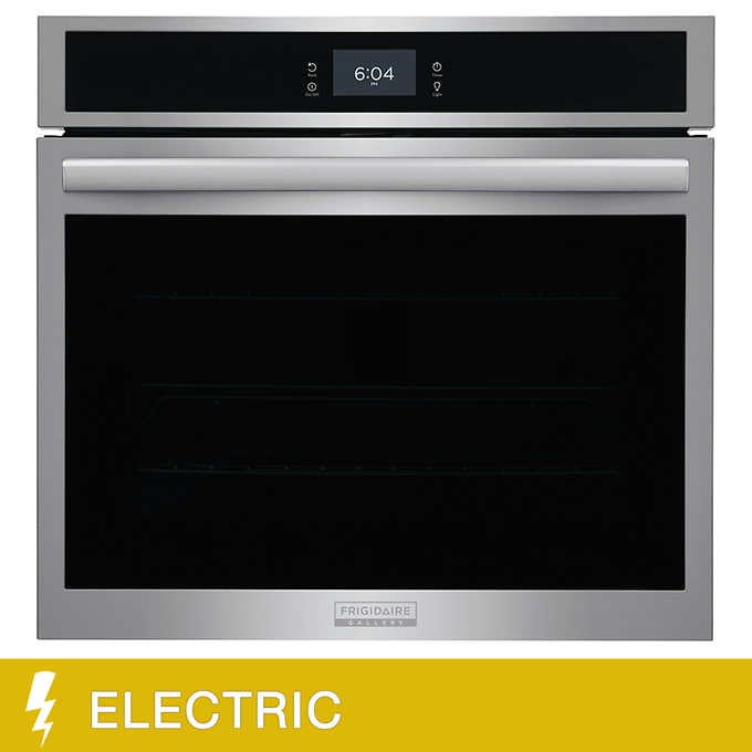 Frigidaire Gallery 30 in 5.3 cu ft Electric Single Wall Oven with Air Fry, Stainless