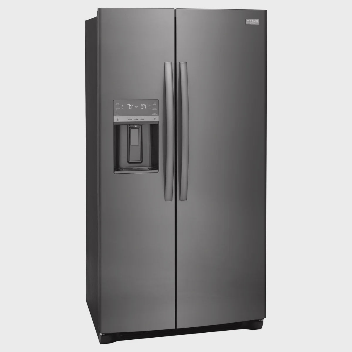 Frigidaire Gallery Black Stainless 36 in 22.2 cu ft. Counter Depth Side-by-Side Refrigerator with Water Dispenser Model GRSC2352AD