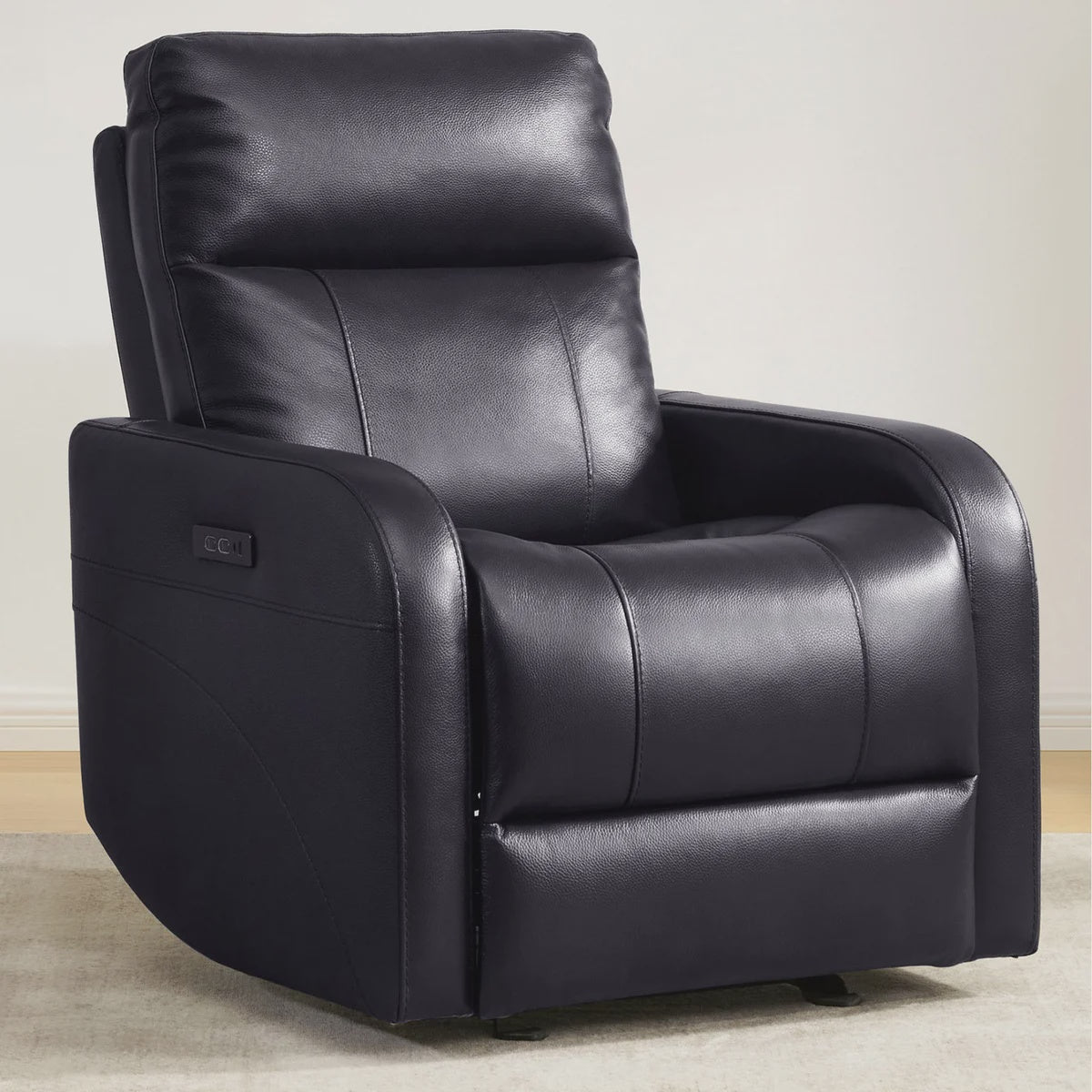 Gilman Creek – Top-grain Leather Rocker Power Recliner with Power Headrest, Dark Brown