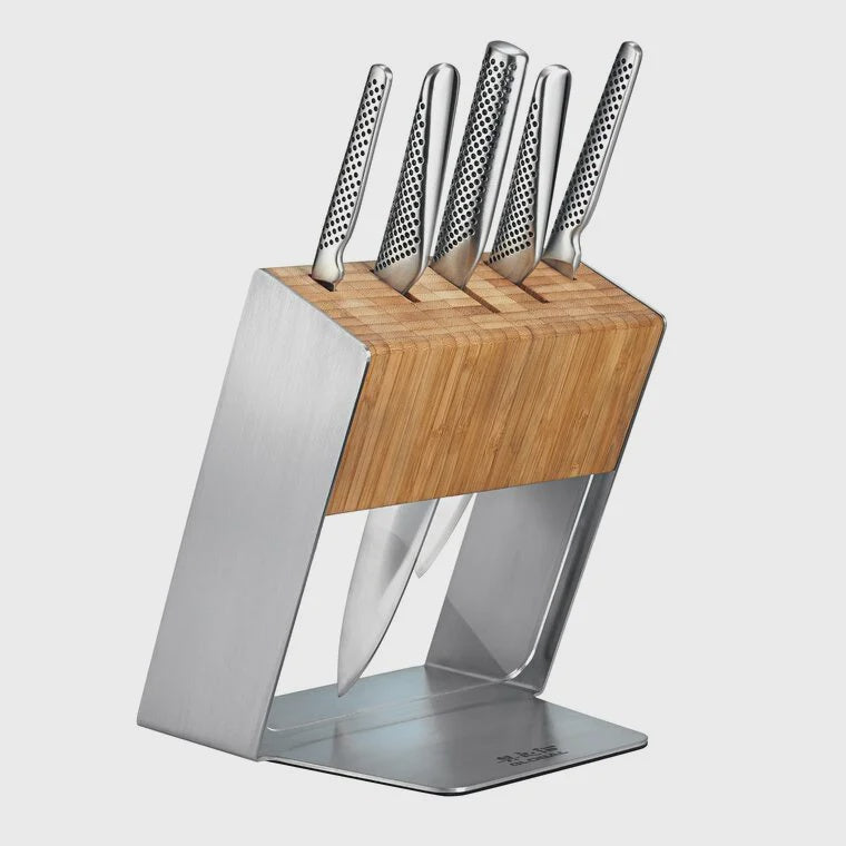 Global Katana Knife Block Set, 6-piece