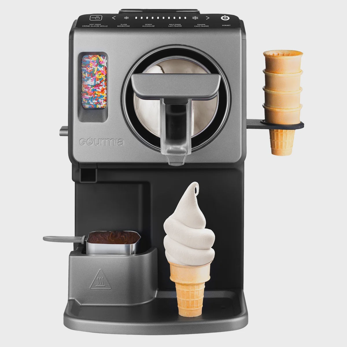 Gourmia 2 L (2.11 qt.) Automatic Soft Serve Ice Cream and Frozen