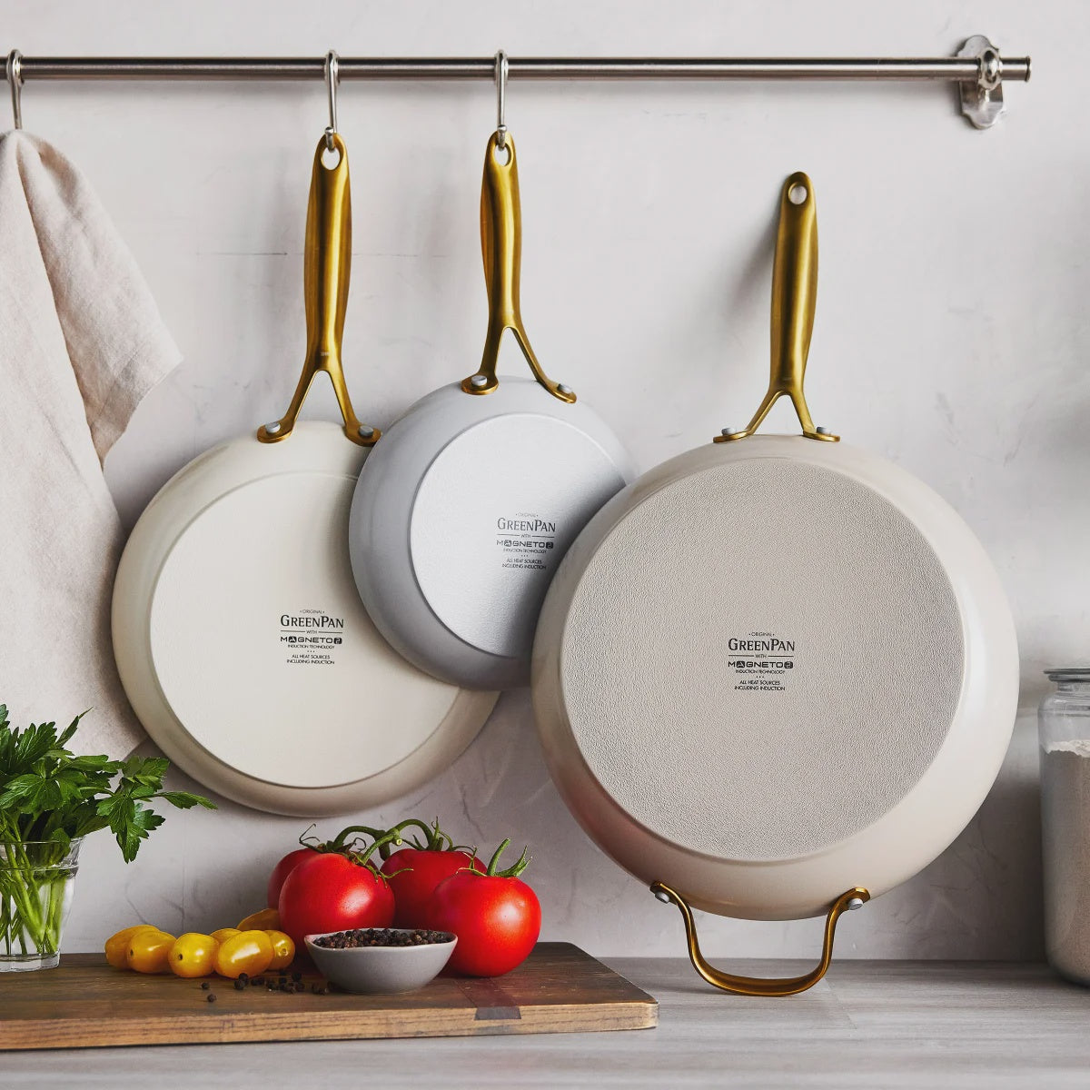 GreenPan Jewel Pro Ceramic Non-Stick 3-piece Fry Pan Set