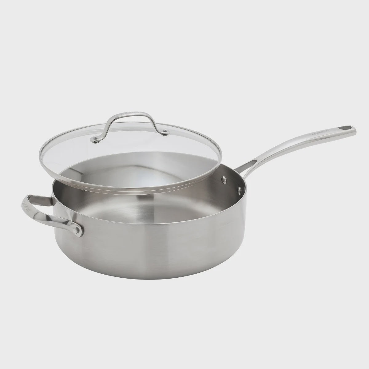 GreenPan Tri-Ply Stainless Steel Covered Saute Pan, 4.7 L (5 qt.)