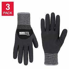 Holmes Winter Work Gloves, 4 Pairs