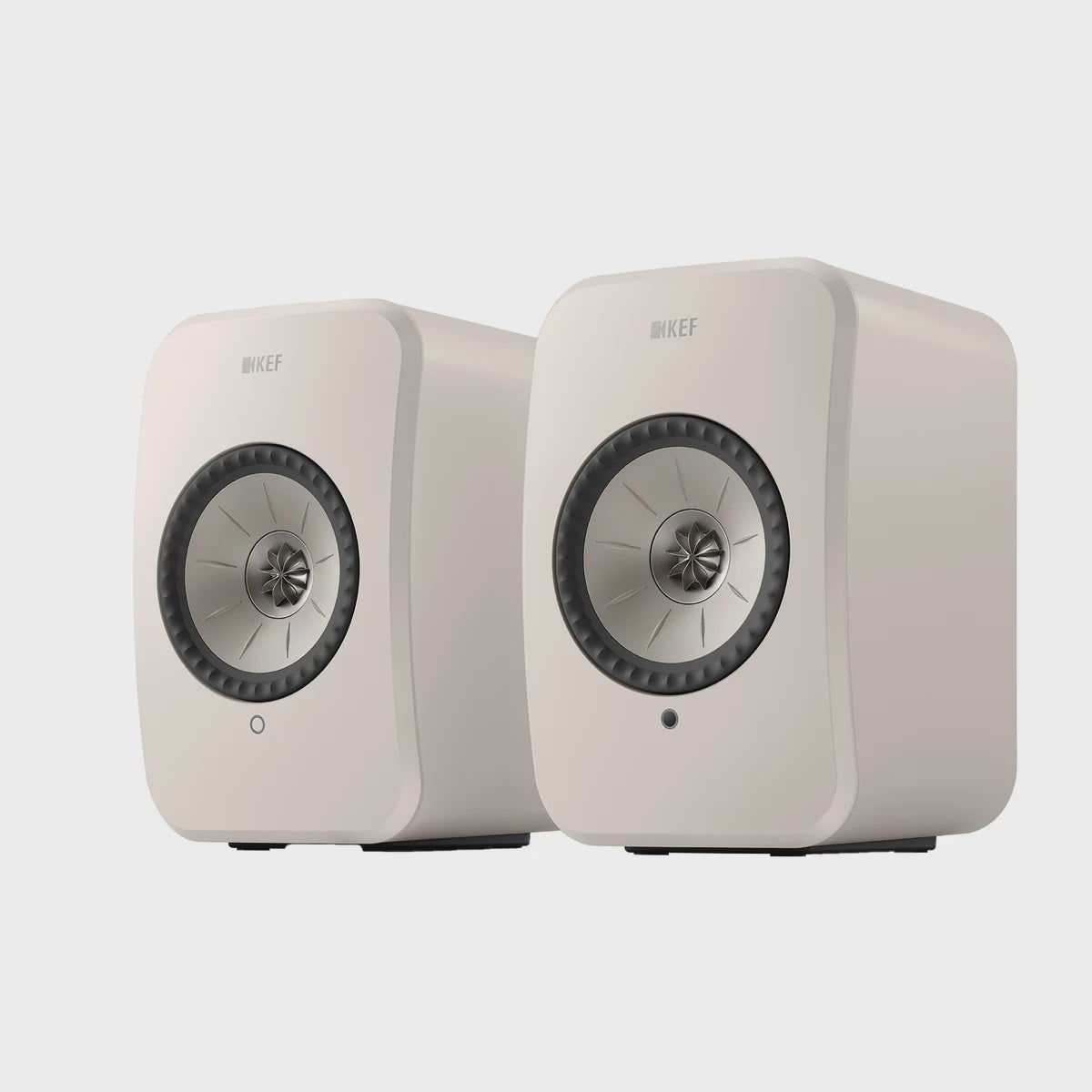 KEF LSX II LT Wireless Speaker, 2-pack, Stone White