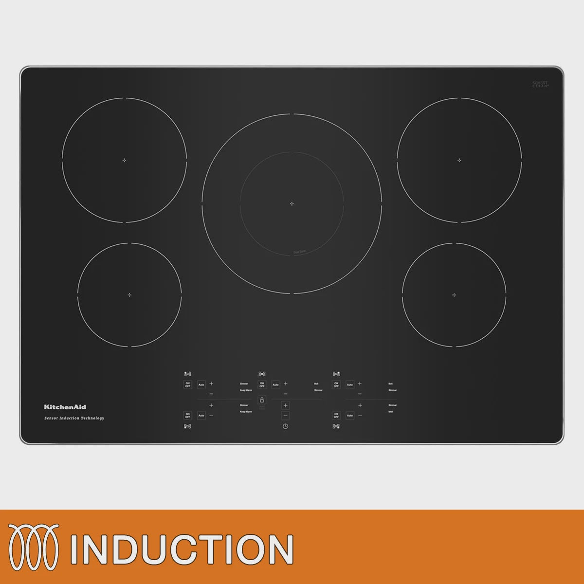 KitchenAid 30 in Stainless Steel Induction 5 Element Cooktop Model  KCIG550JBL