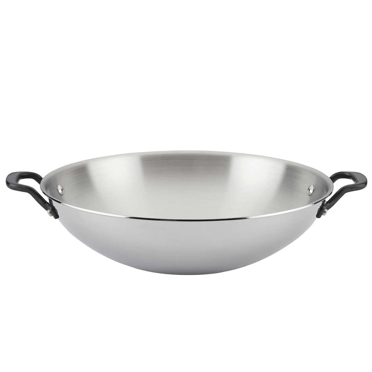 KitchenAid 5-ply Clad Stainless Steel Wok, 38cm (15 in.)