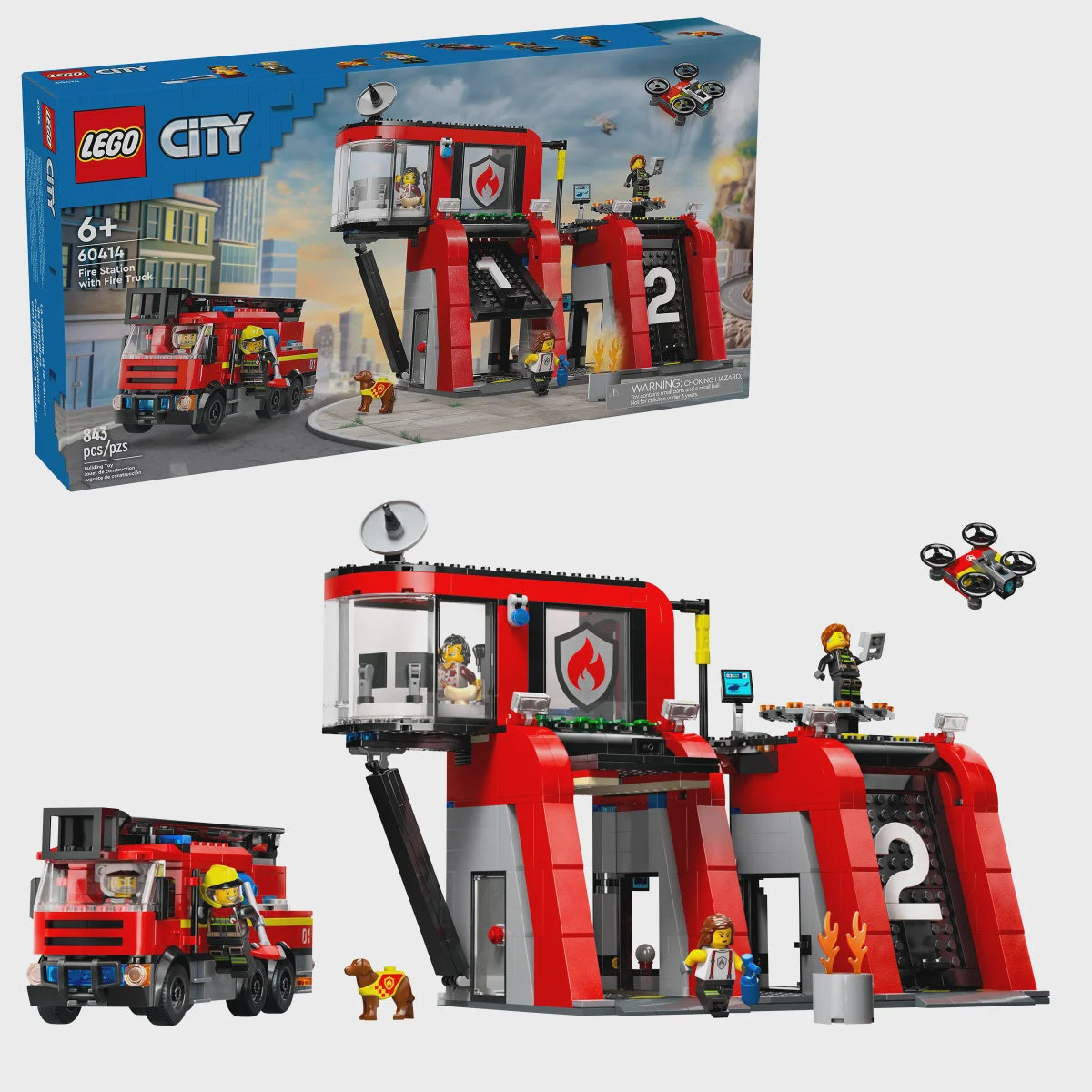 LEGO City Fire Station with Fire Truck 60414