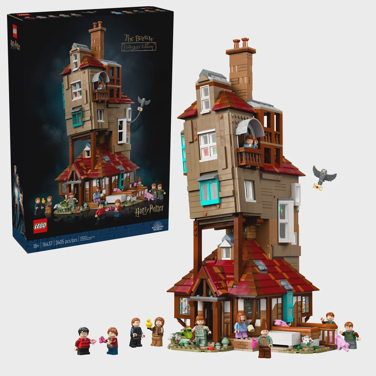 LEGO Harry Potter The Burrow – Collectors’ Edition, Weasley House Building Set 76437