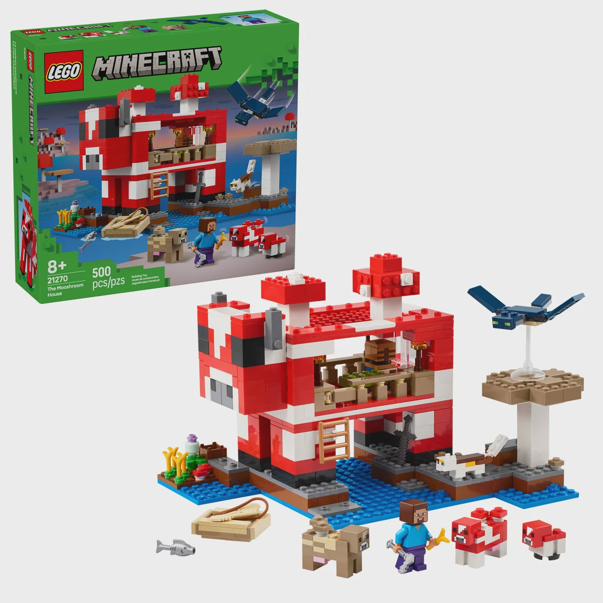LEGO Minecraft The Mooshroom House 21270