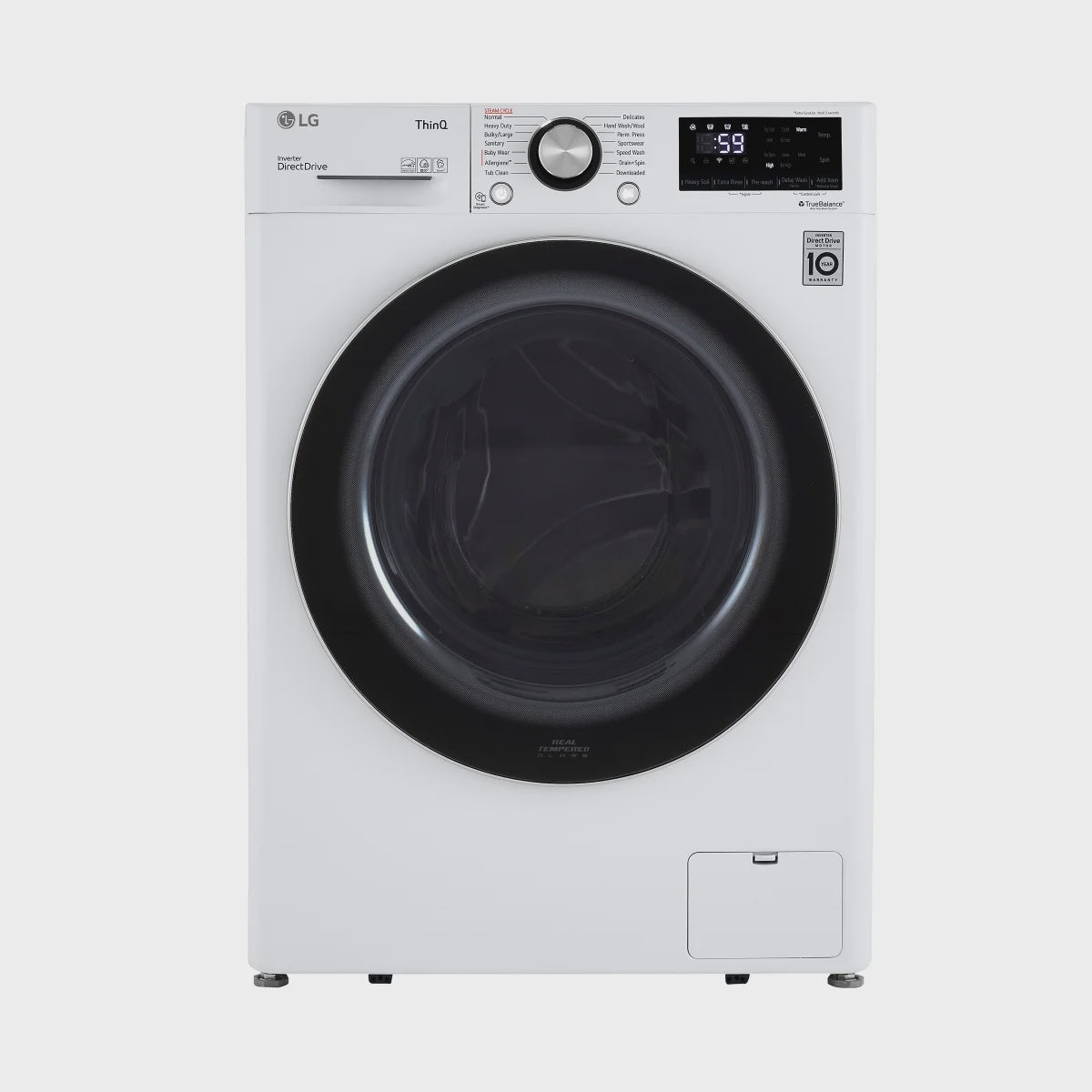 LG 2.6 cu ft. White Compact Front Load Washer with Closet Depth
