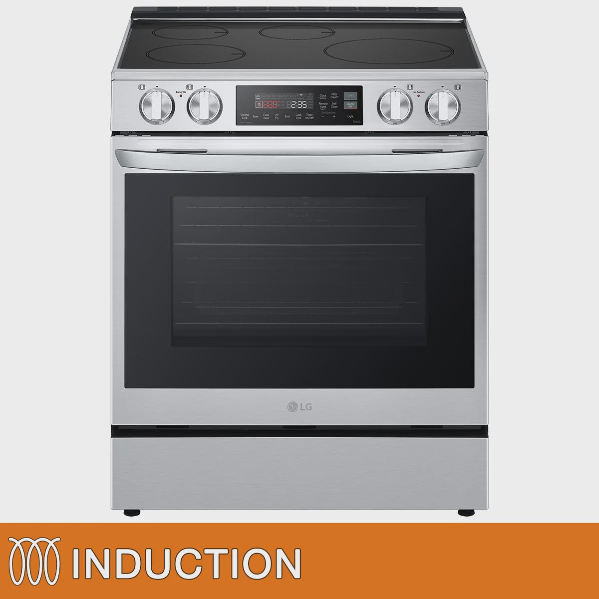 LG 30 In 6.3 cu. ft. Slide-in Induction Range in Stainless Steel Model  LSIL6334F