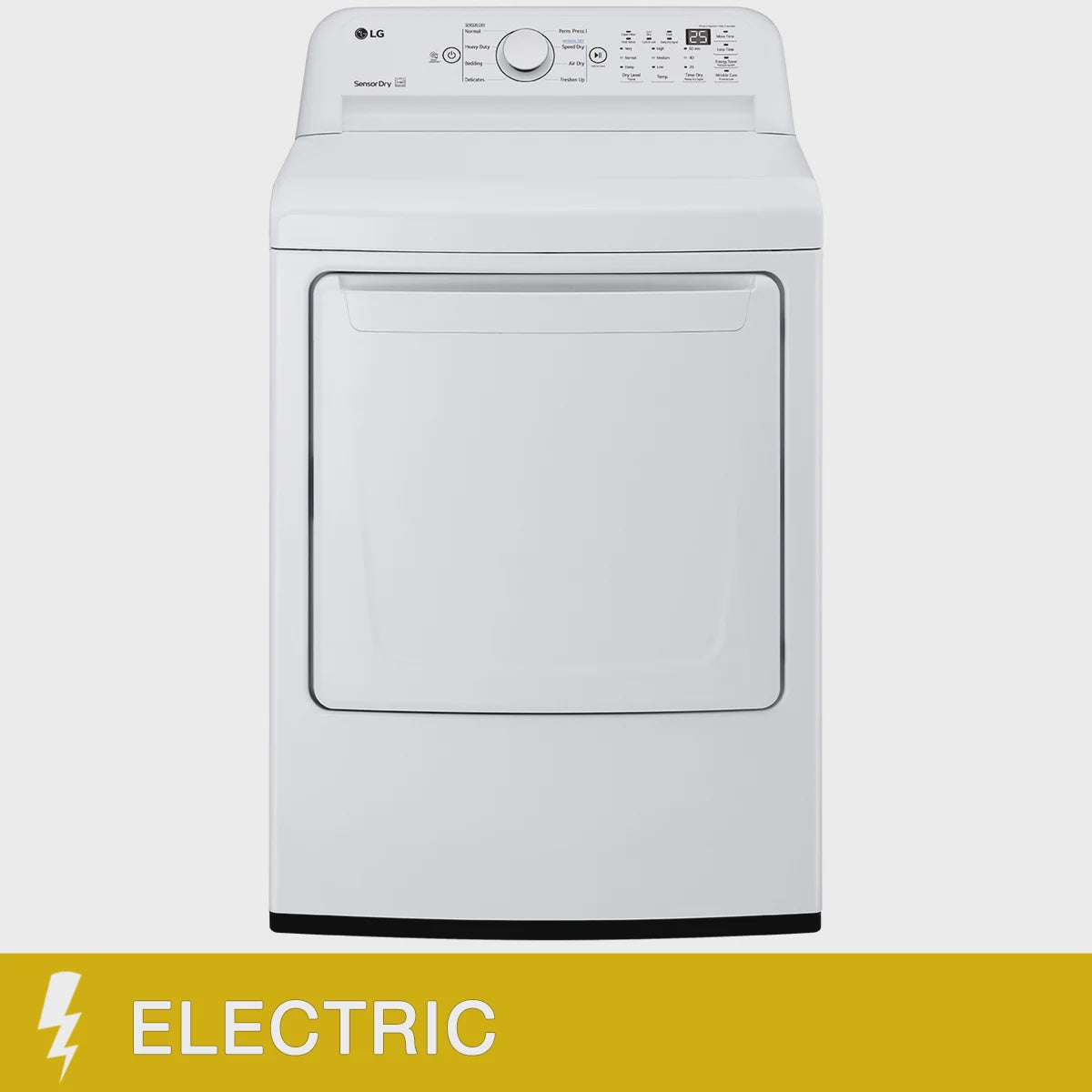 LG 7.3 cu ft. White Electric Dryer with Sensor Dry Technology DLE7000W