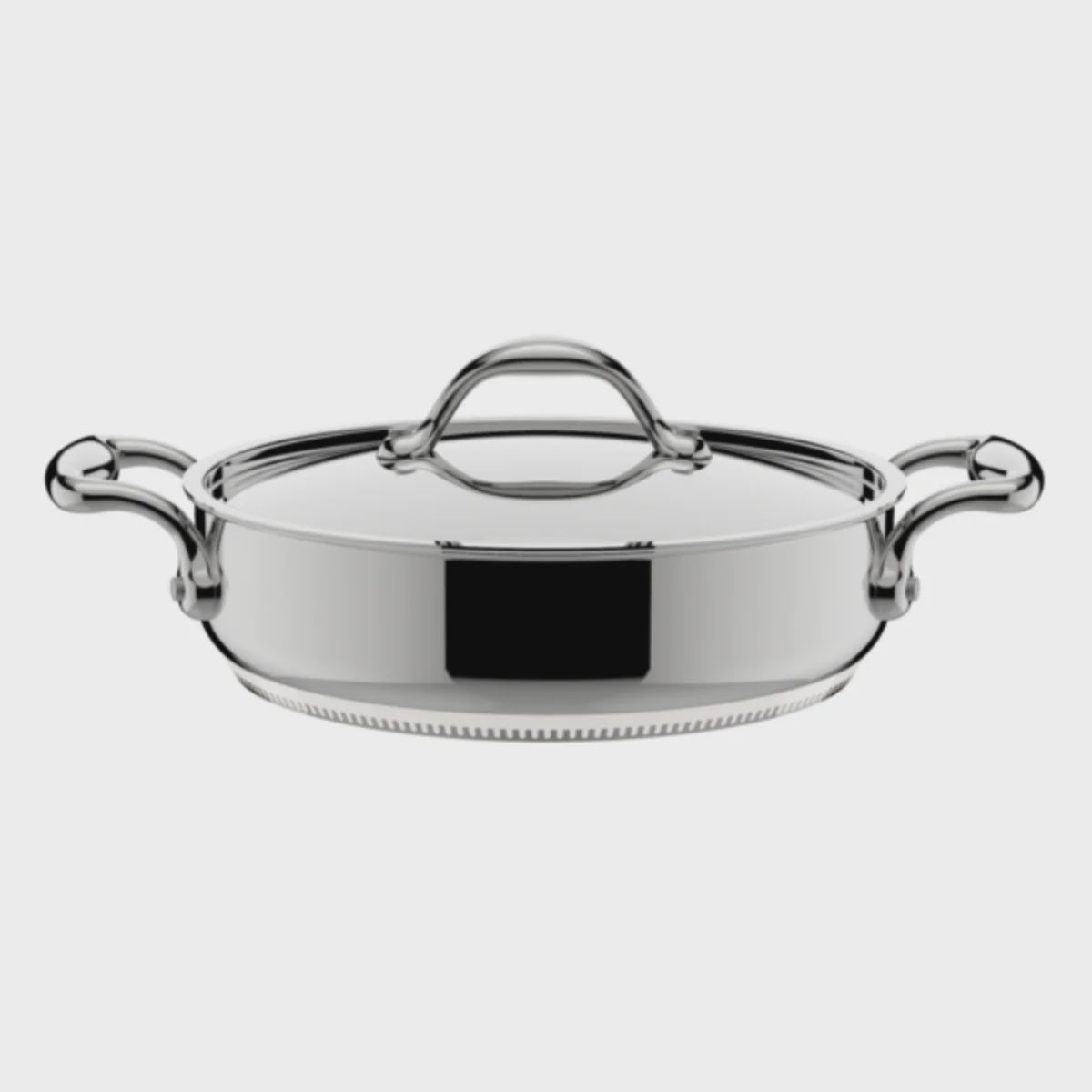 Lagostina Accademia Stainless Steel Shallowpan with Lid, 28 cm (11 in.)