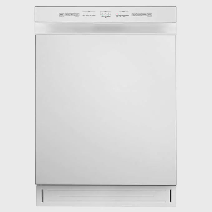 Midea 24 in. White Built-in Dishwasher with Hybrid Stainless Steel Tub