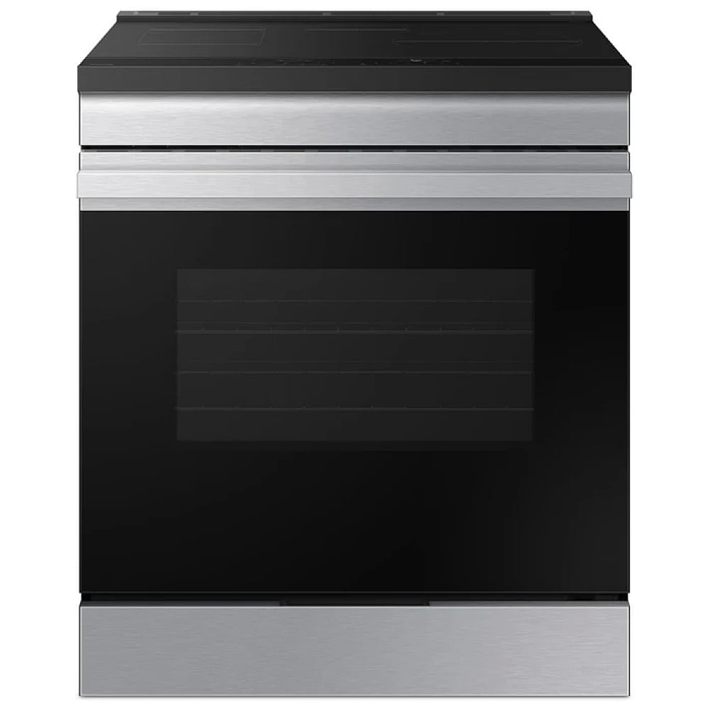 Samsung Bespoke 30 in. 6.3 cu. ft. 4-Burner Element Smart Slide-In Induction Range in Stainless Steel with Anti-Scratch Glass, Model NSI6DG9100SRAC