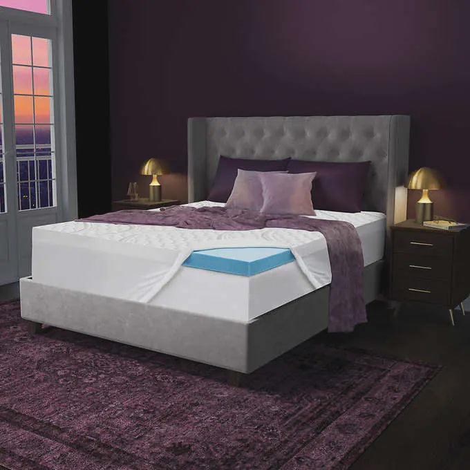 Novaform 3 in. Comfort Grande Plus Gel Memory Foam Twin Mattress Topper