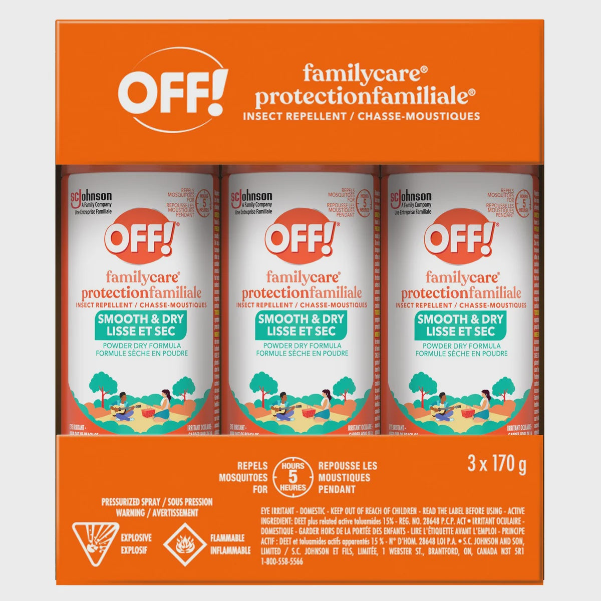 OFF! Family Care Insect Repellent 3 pack