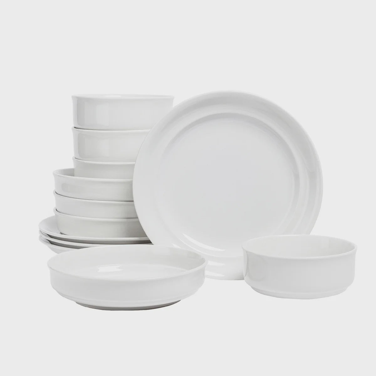 Over & Back Dinnerware Set, 12-pieces